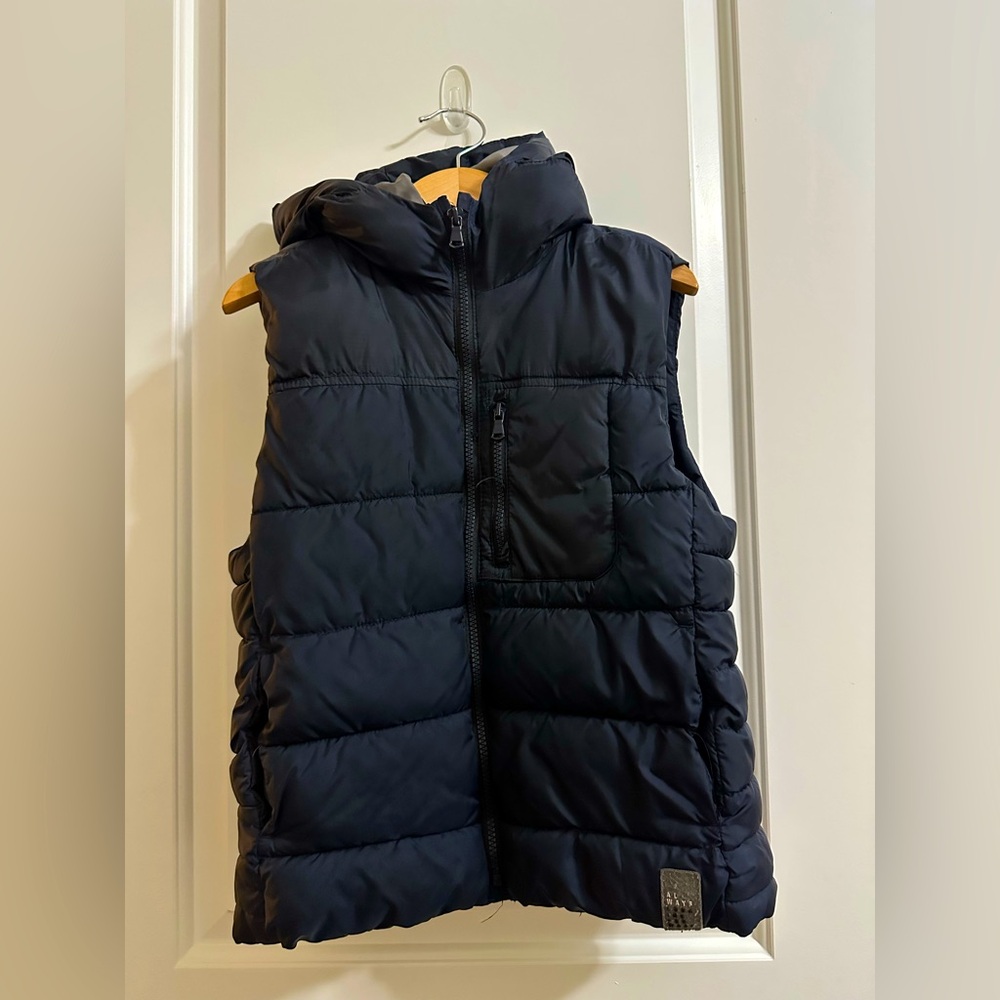 Zara Dark Blue Quilted Vest for Kids